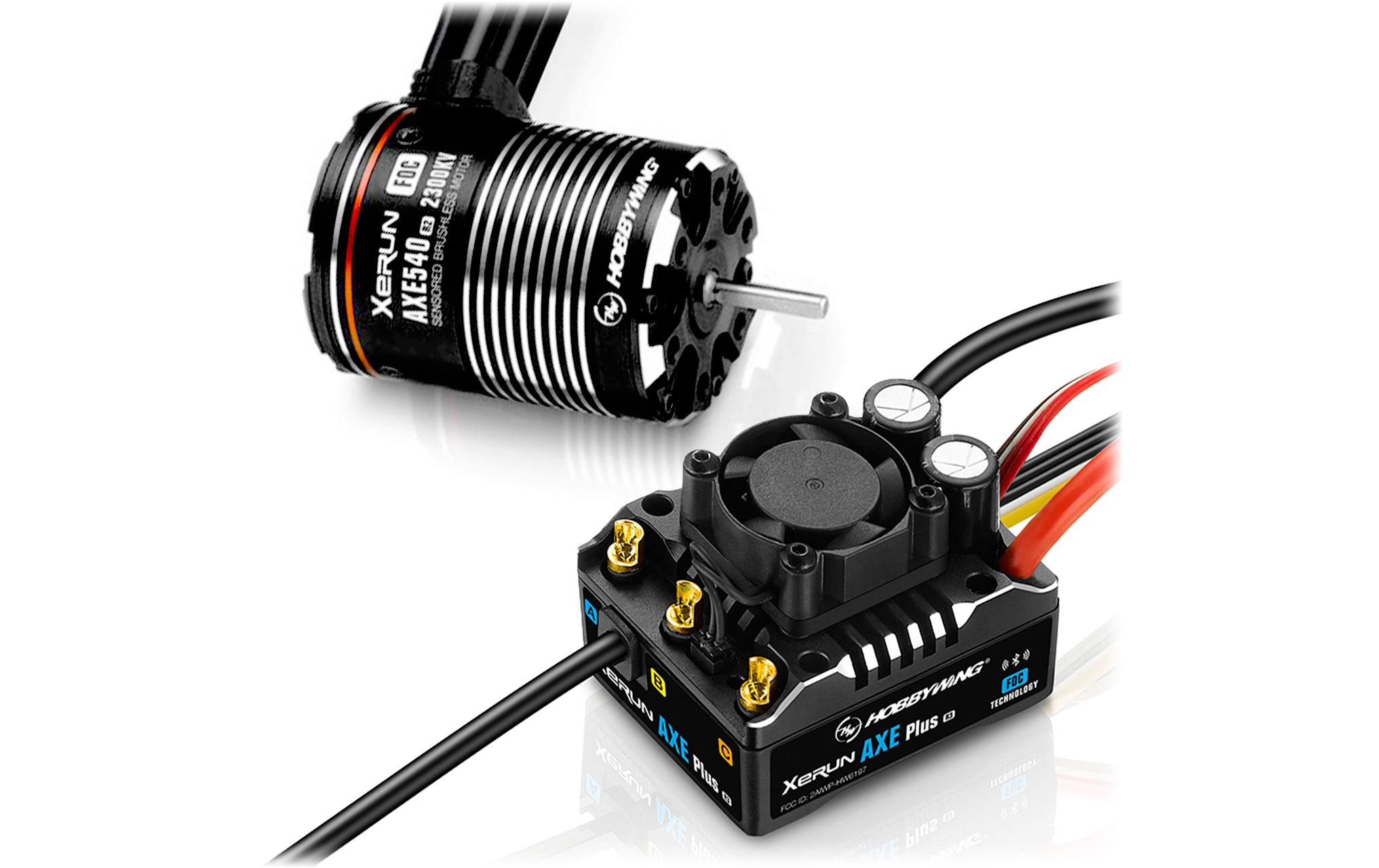 Hobbywing Brushless-Antriebsset AXE Plus R3 Combo 2300 kV 2-3S