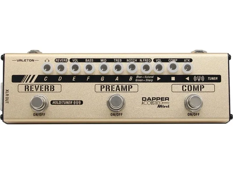 Valeton Dapper Acoustic Mini Multieffektgerät für Akustikgitarre