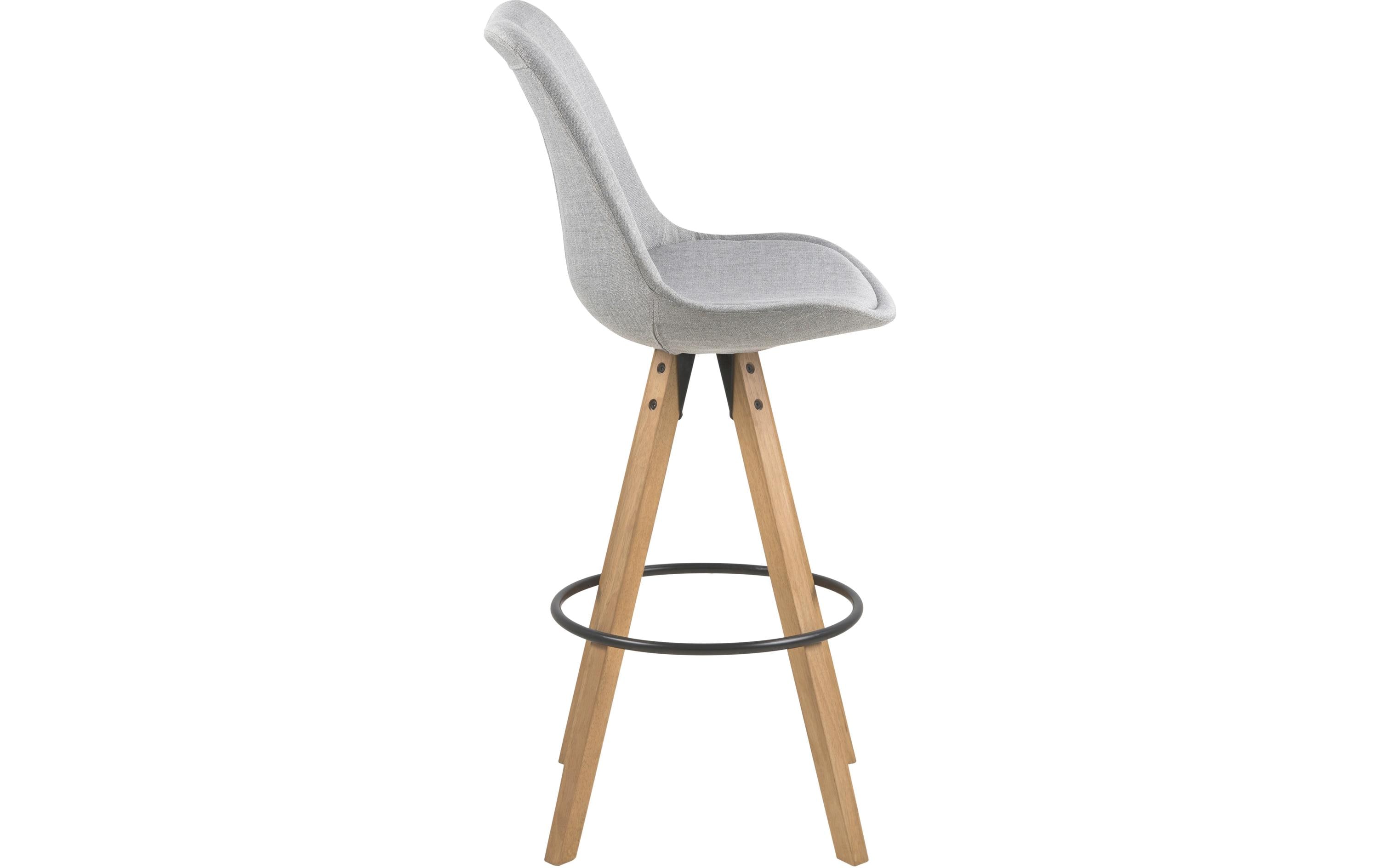 AC Design Barhocker Dima, 2 Stück, 48.5 x 111.5 cm, Hellgrau