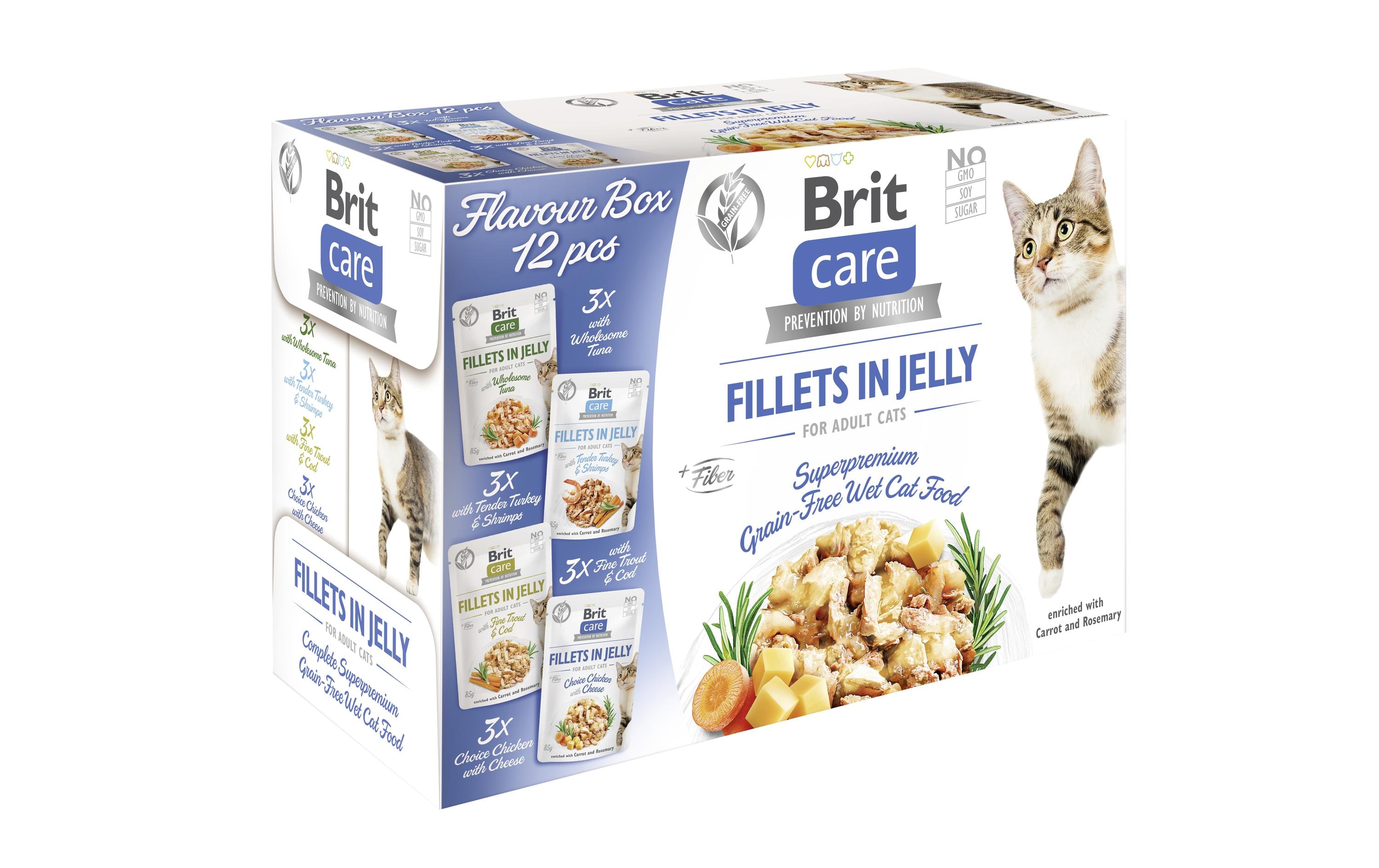 Brit Nassfutter Care Flavour box Fillets Gelée, 12 x 85 g