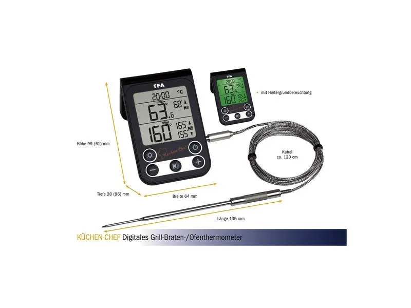 TFA Dostmann Bratenthermometer KÜCHEN CHEF TFA Dostmann Bratenthermometer KÜCHEN CHEF