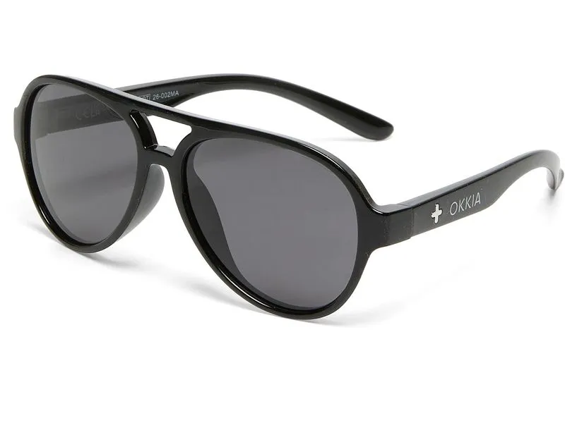 OKKIA Kinder-Sonnenbrille Aviator 6-10 Jahre Black OKKIA Kinder-Sonnenbrille Aviator 6-10 Jahre Black