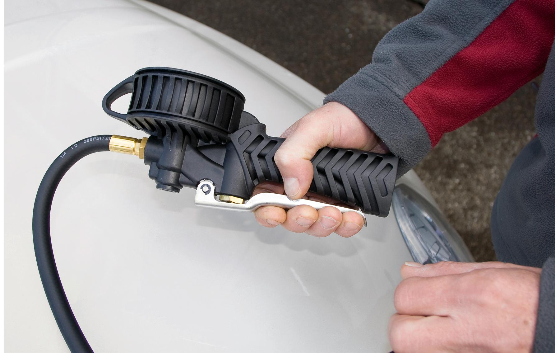 Kraftwerk Druckluft-Reifenfüllmesser 12 bar, Digital Kraftwerk Druckluft-Reifenfüllmesser 12 bar, Digital