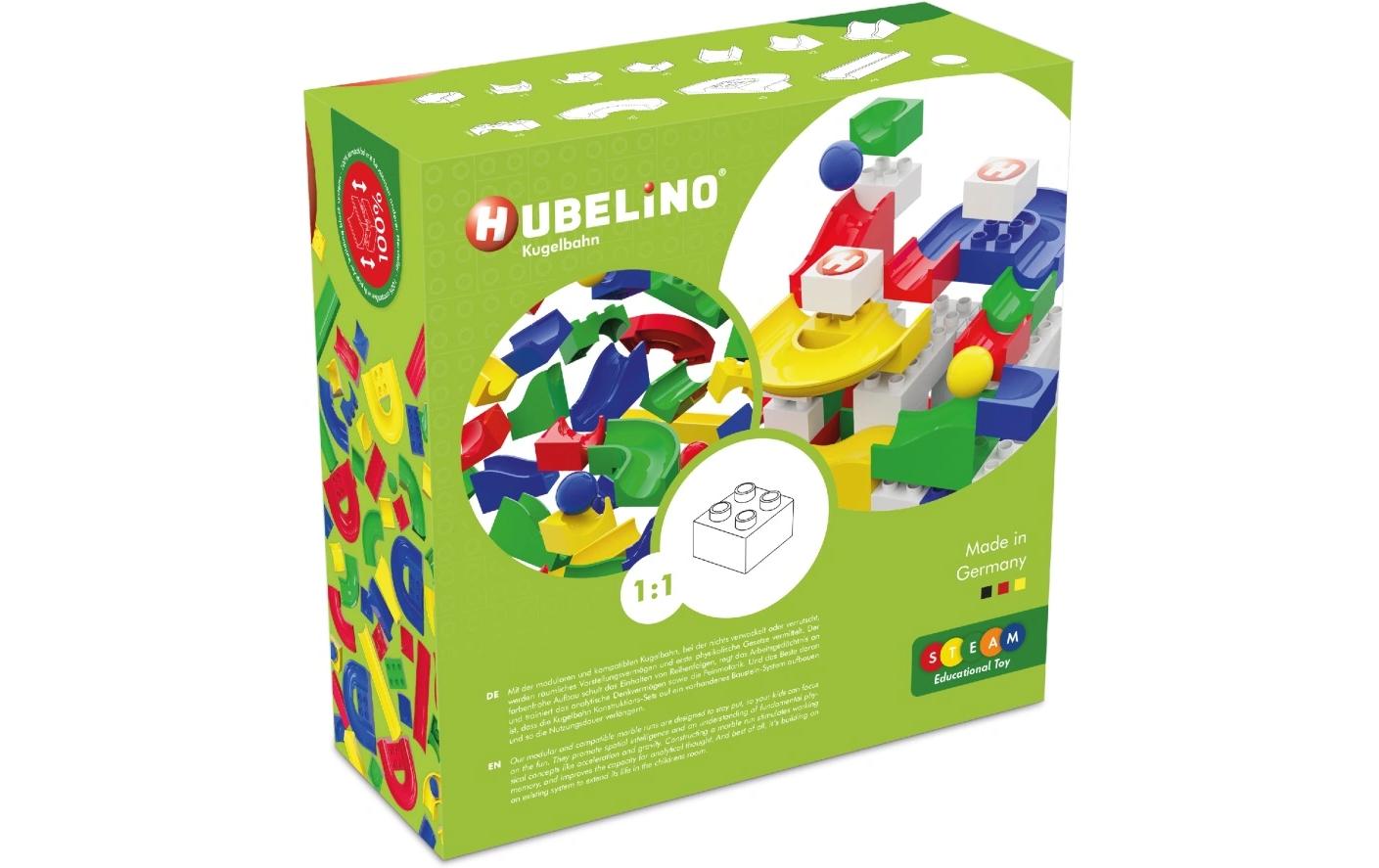 Hubelino Kugelbahn Bahnelemente Set 55 Teile