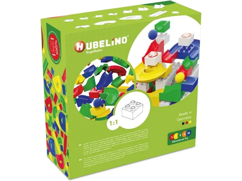 Hubelino Kugelbahn Bahnelemente Set 55 Teile