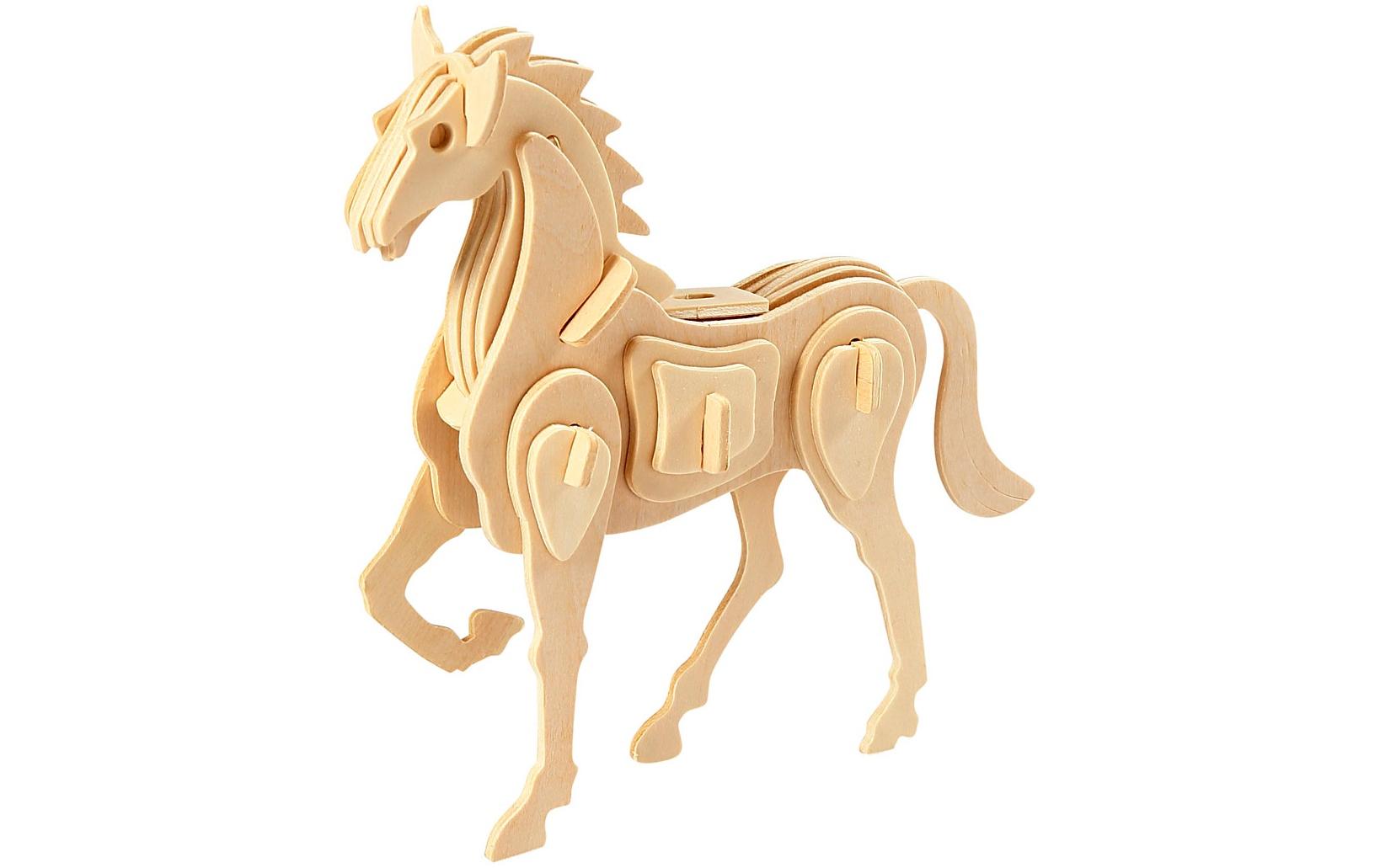 Creativ Company Holzartikel 3D-Figure Pferd, 1 Stück
