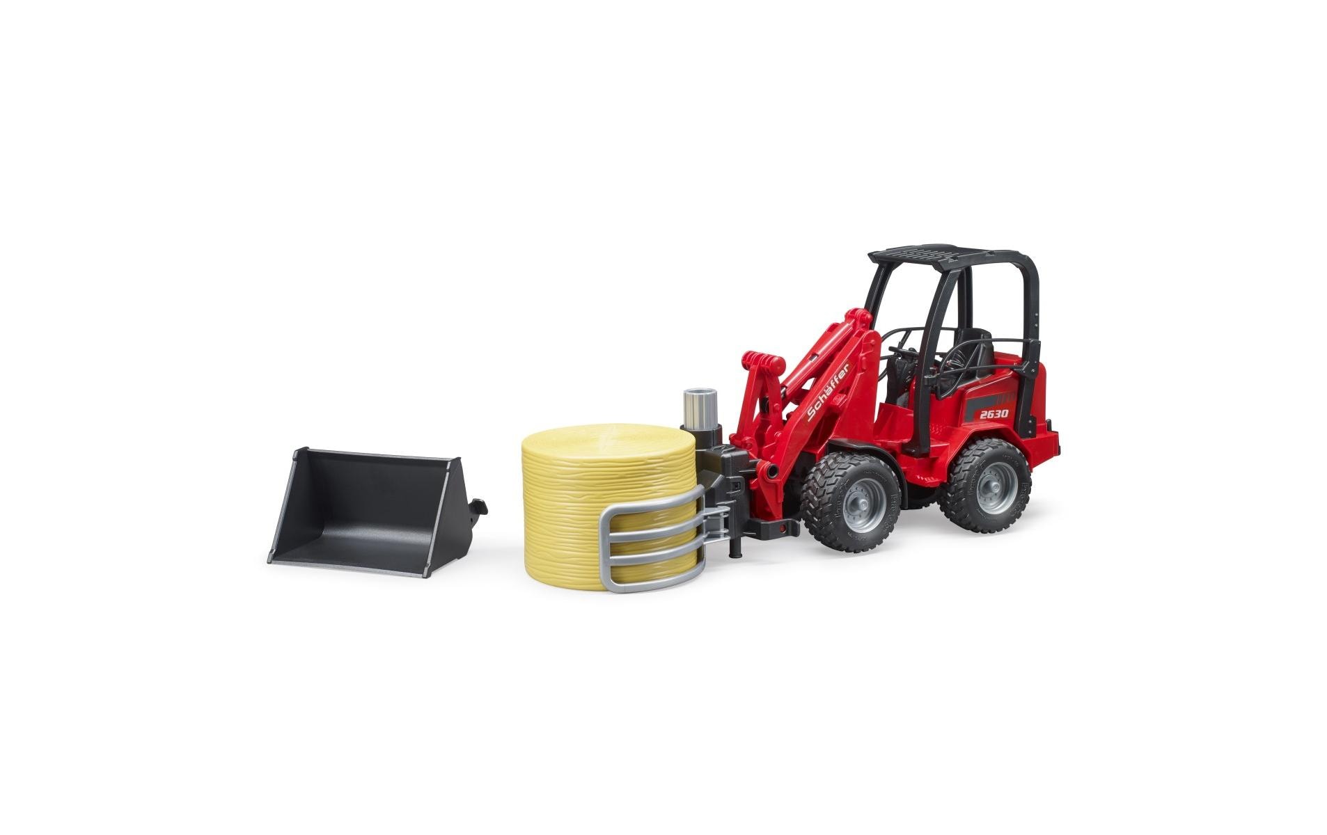 Bruder Spielwaren Hoflader mit Greifzange Schäffer