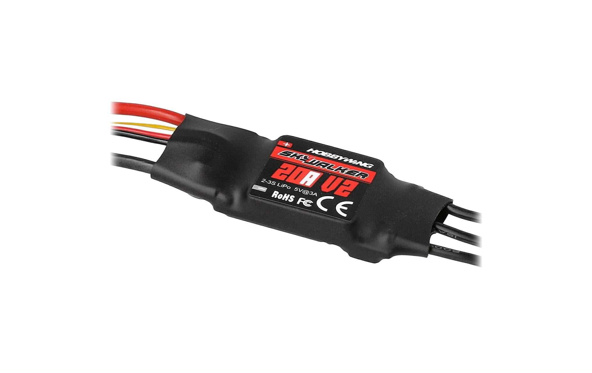Hobbywing Brushless Regler Skywalker V2 20A 2-3S Hobbywing Brushless Regler Skywalker V2 20A 2-3S