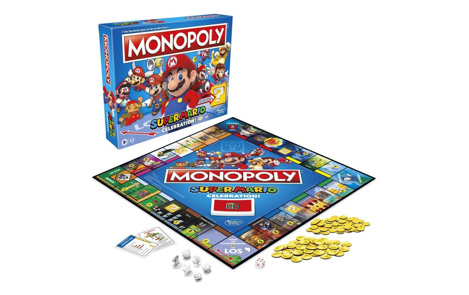 Hasbro Gaming Familienspiel Monopoly Super Mario Celebration