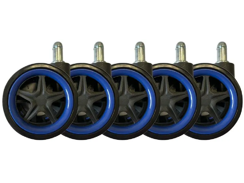 LC-Power Rollen LC-CASTERS-DRIFT 5er Set Blau LC-Power Rollen LC-CASTERS-DRIFT 5er Set Blau