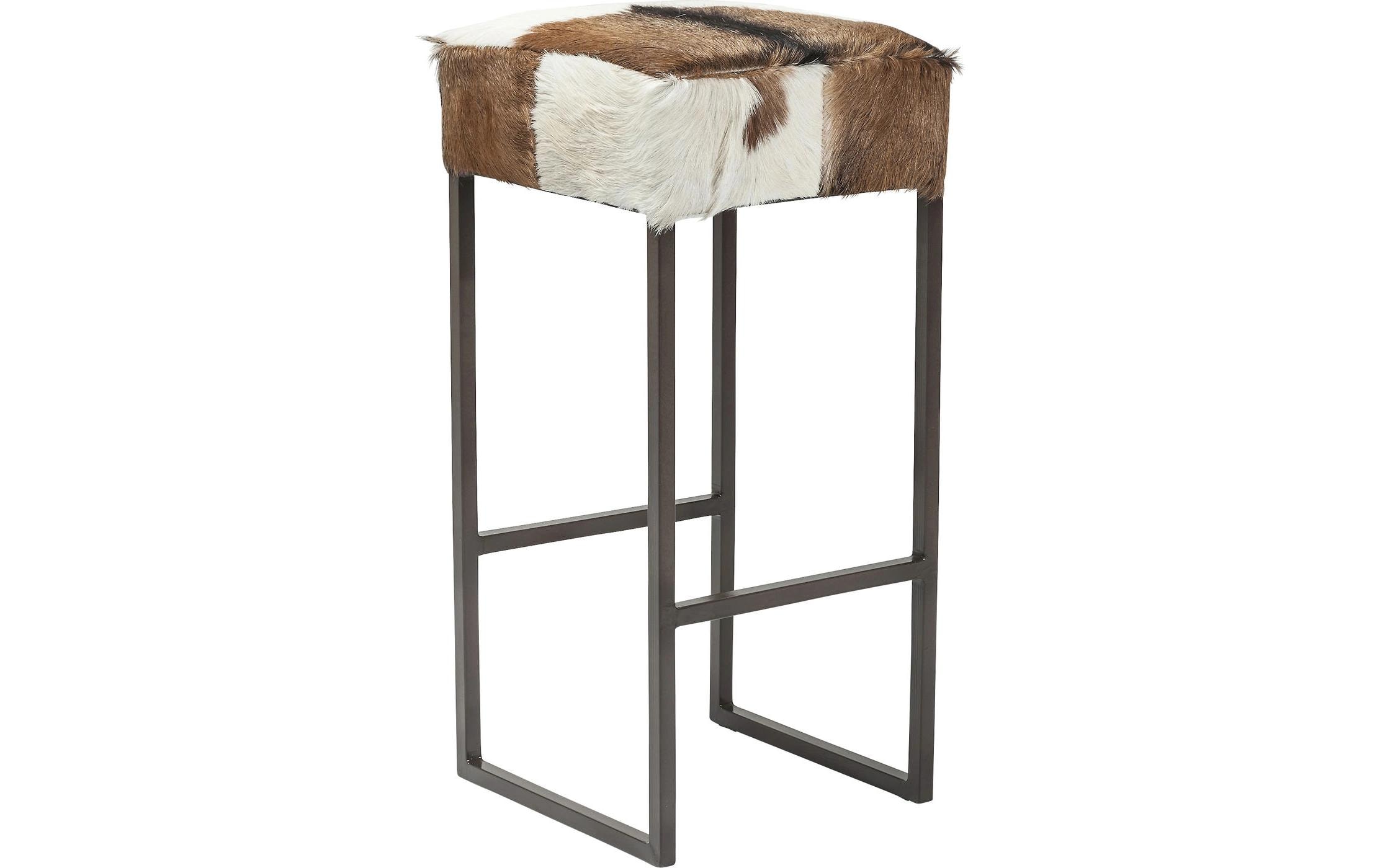 Kare Barhocker Country Life 35 x 74 cm, Braun/Schwarz/Weiss