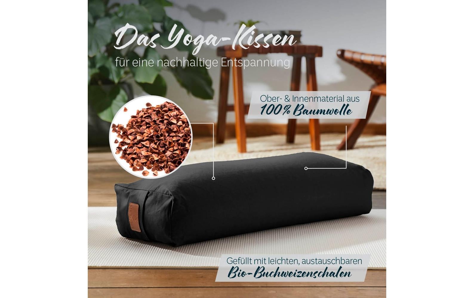 DoYourYoga Yoga-Bolster Paravati Schwarz DoYourYoga Yoga-Bolster Paravati Schwarz