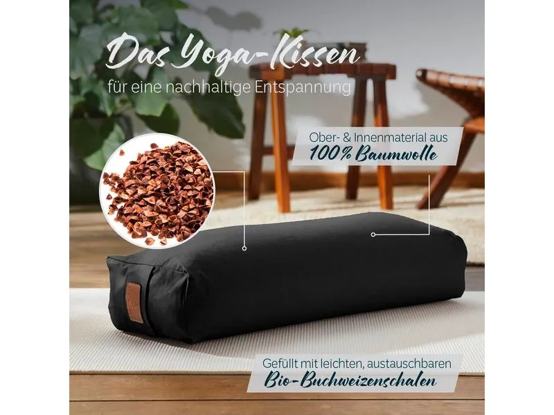 DoYourYoga Yoga-Bolster Paravati Schwarz