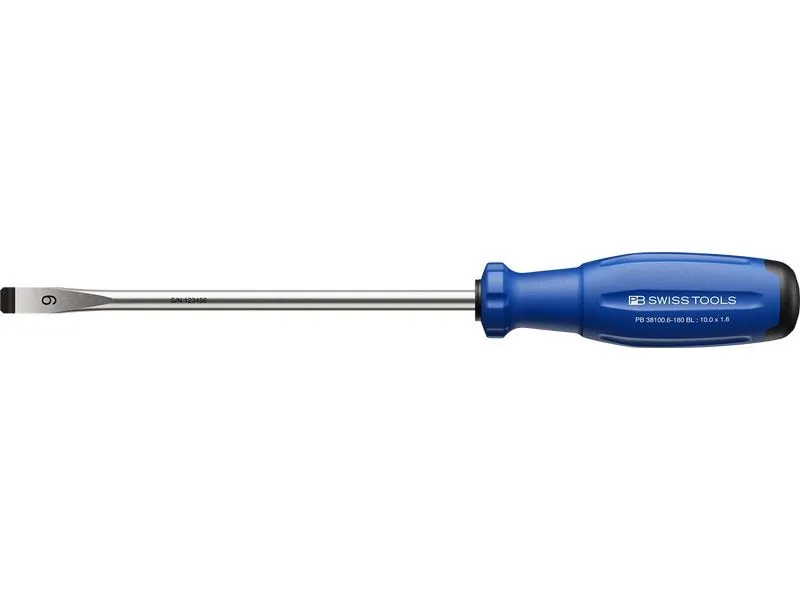 PB Swiss Tools Schlitz-Schraubenzieher SwissGrip Evo Blau Schlitz PB Swiss Tools Schlitz-Schraubenzieher SwissGrip Evo Blau Schlitz