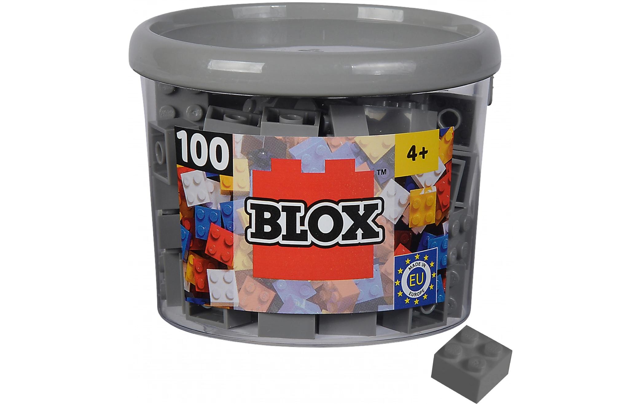 BLOX Bausteine 100 graue 4er Steine