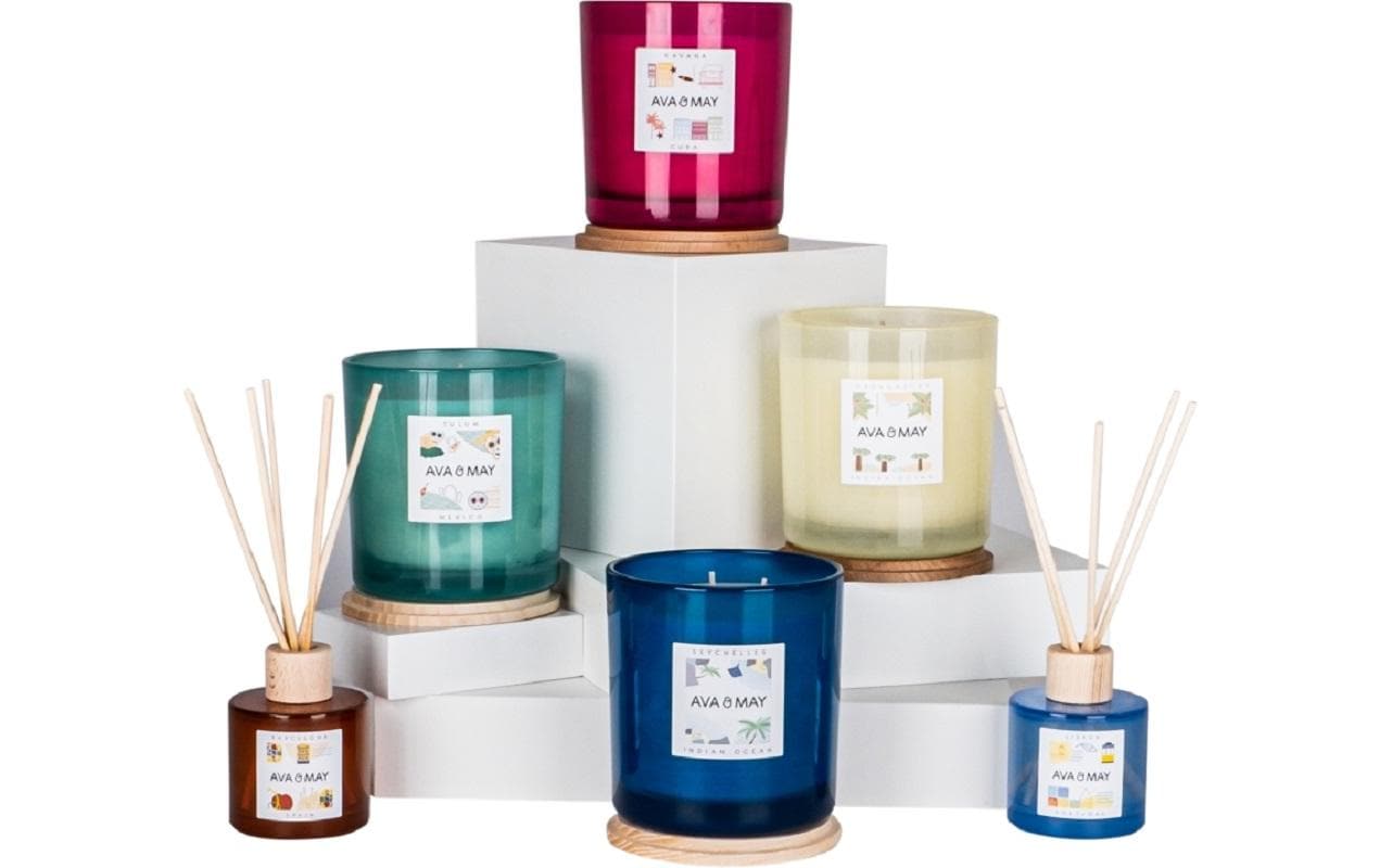 AVA & MAY Duftkerze Tulum Gross, 500 g