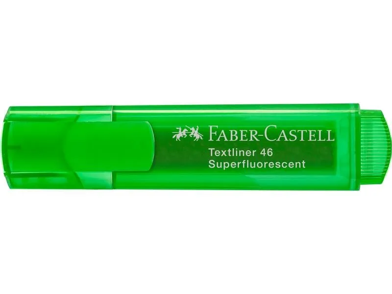 Faber-Castell Textmarker 1546 superfluorescent, Grün Faber-Castell Textmarker 1546 superfluorescent, Grün