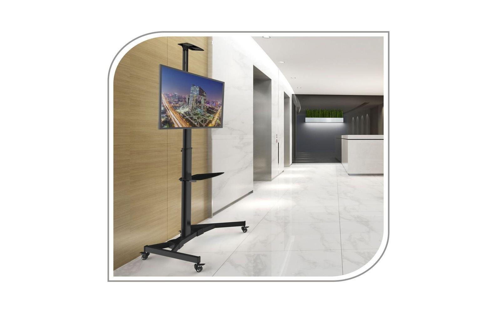 PureMounts TV-Trolley PM-CART-70B Schwarz