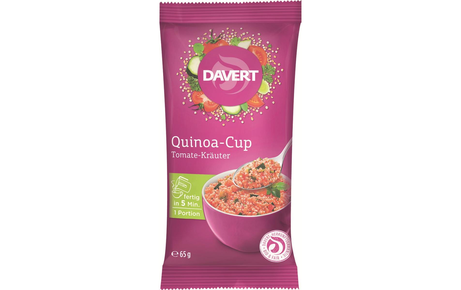 Davert Quinoa Cup Tomate-Kräuter 65 g