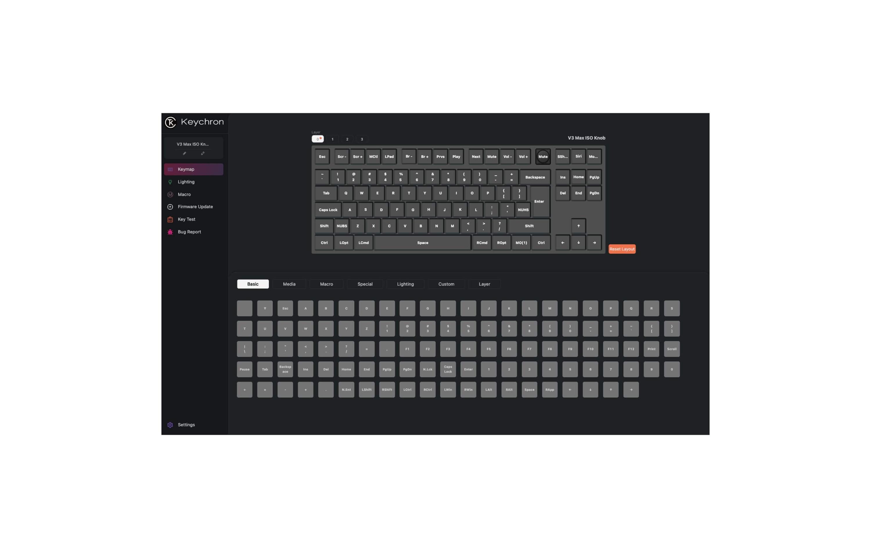 Keychron Gaming-Tastatur V3 Max Black Brown Switch