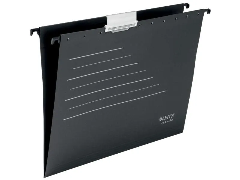 Leitz Hängeregister ALPHA Recycle Schwarz, 10 Stück Leitz Hängeregister ALPHA Recycle Schwarz, 10 Stück