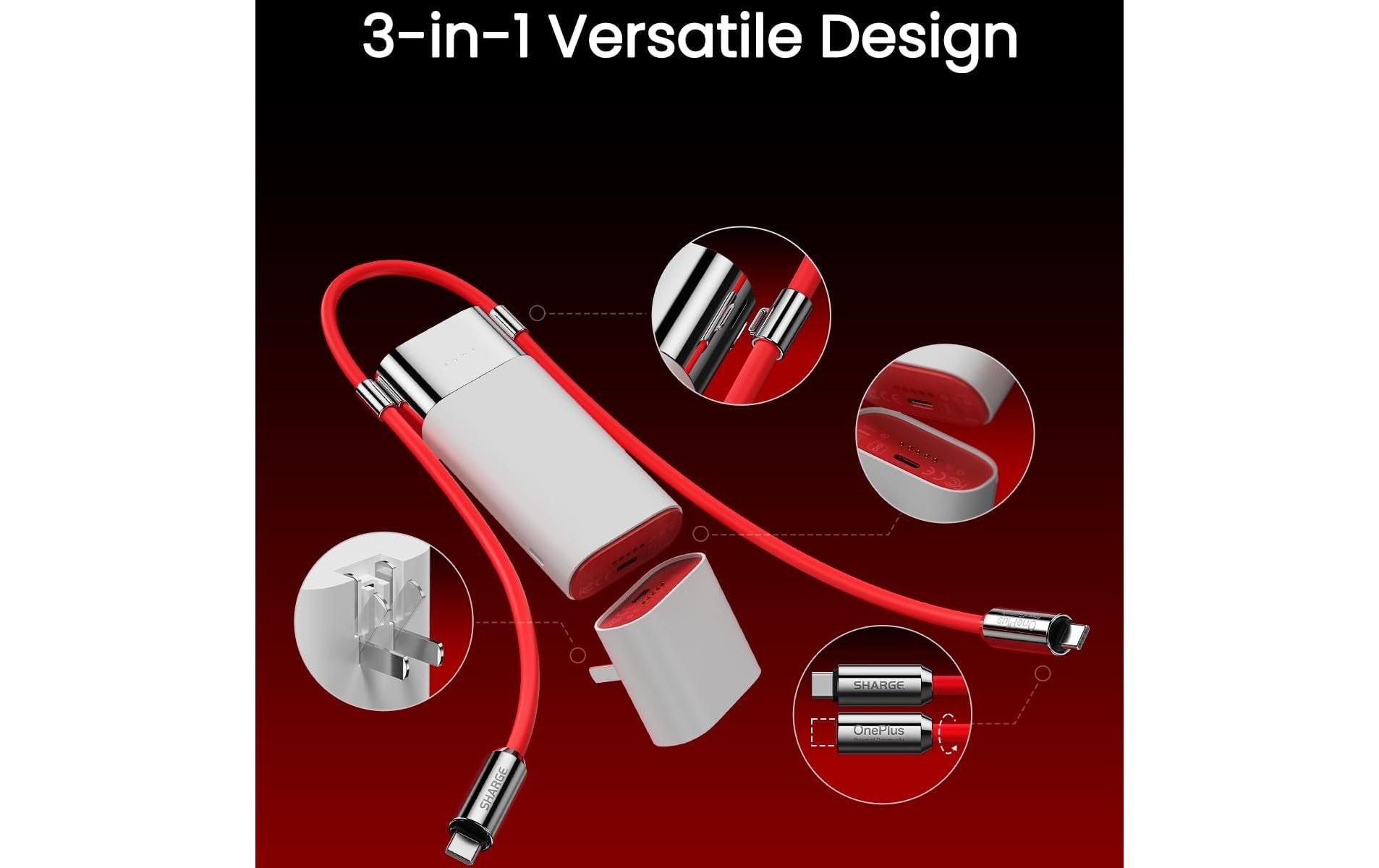 Sharge Powerbank OnePlus Pouch 10000 mAh