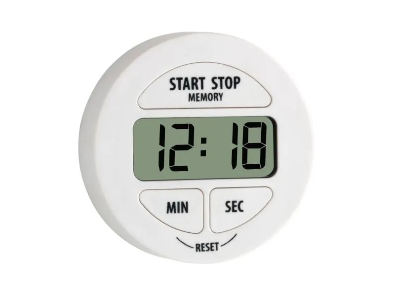 TFA Dostmann Timer Digital mit Stoppuhr, Weiss TFA Dostmann Timer Digital mit Stoppuhr, Weiss