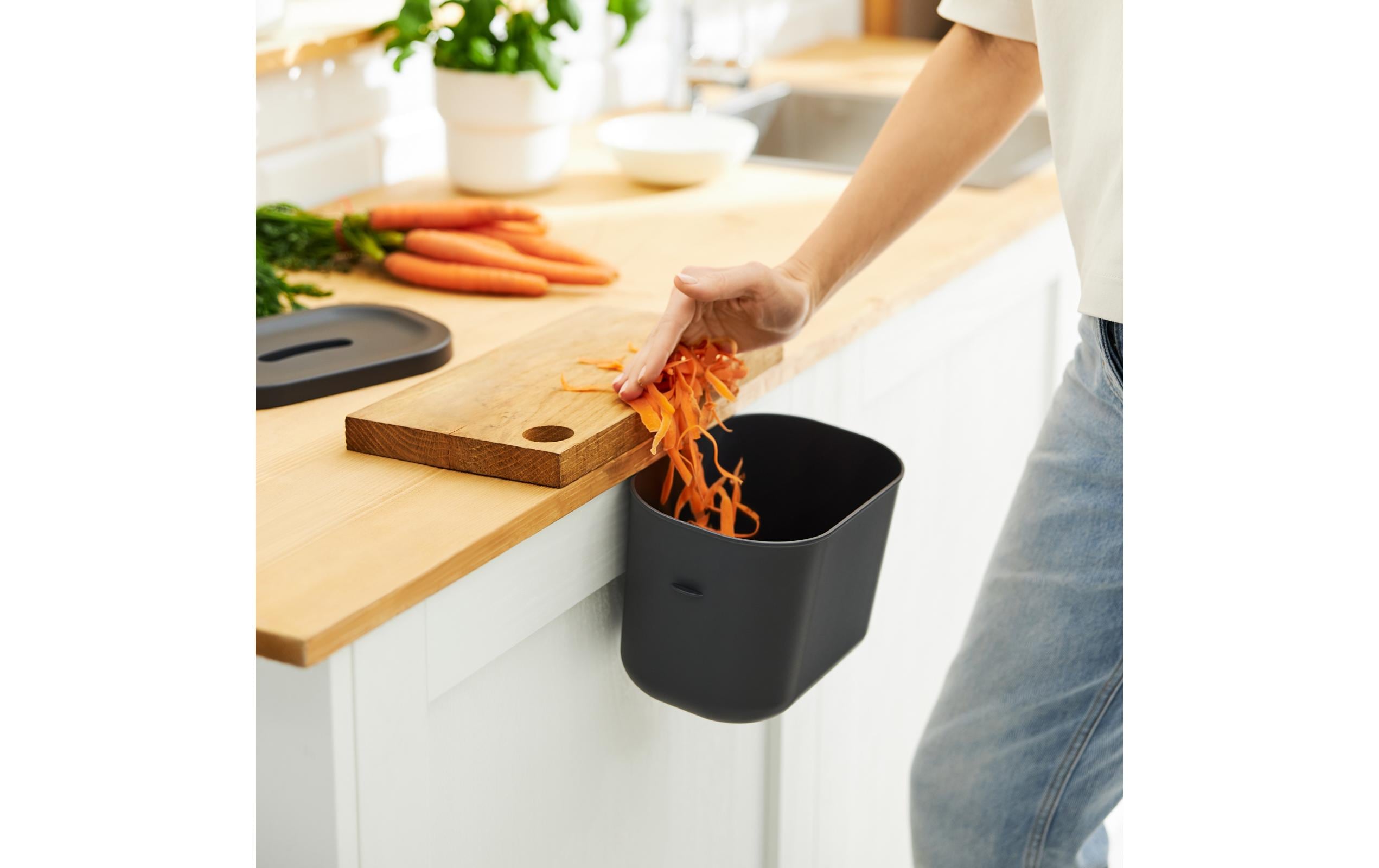 Rotho Recyclingbehälter Jive 99.2 l, Grün/Schwarz/Weiss