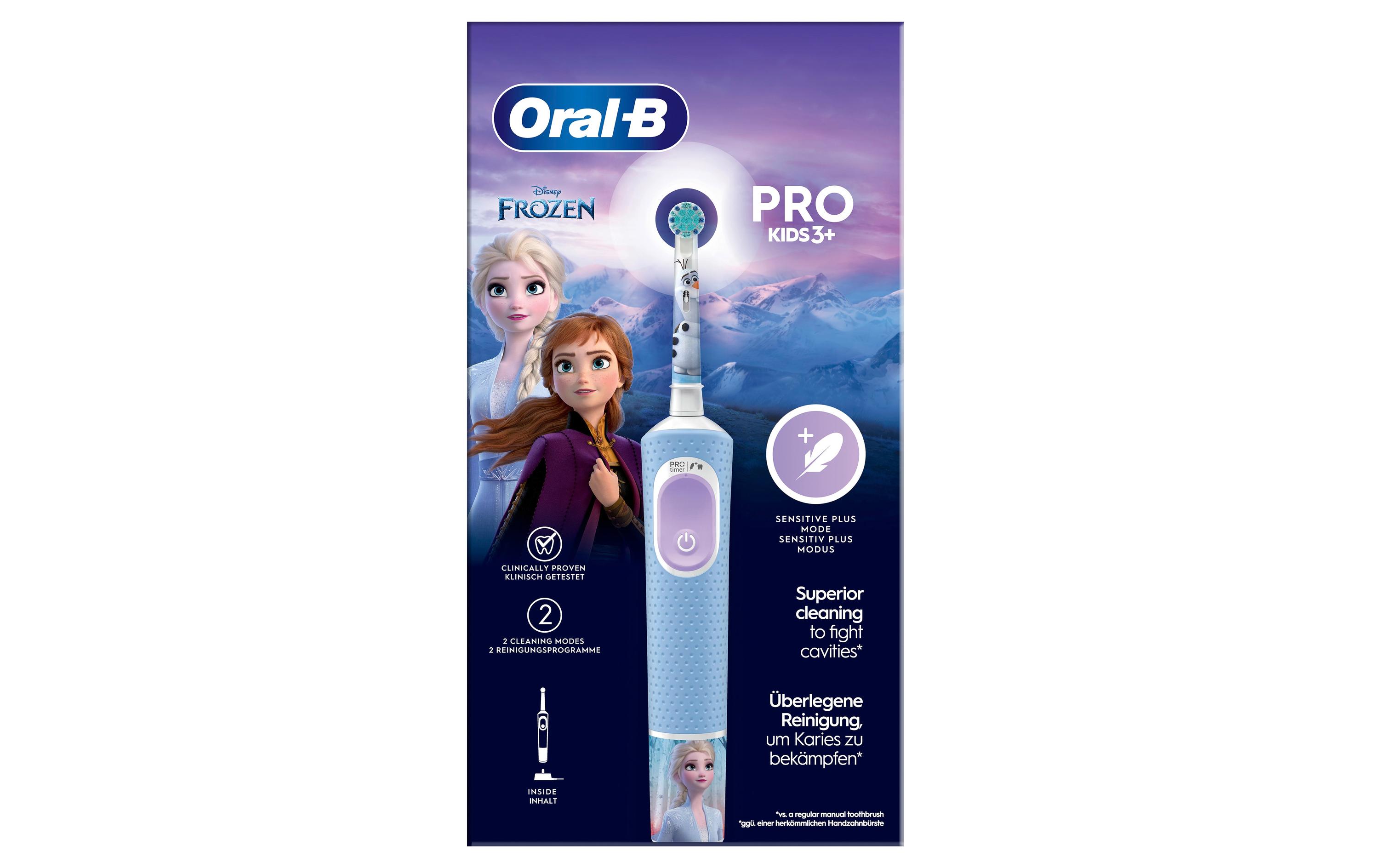 Oral-B Rotationszahnbürste Vitality Pro Kids Frozen Hellblau