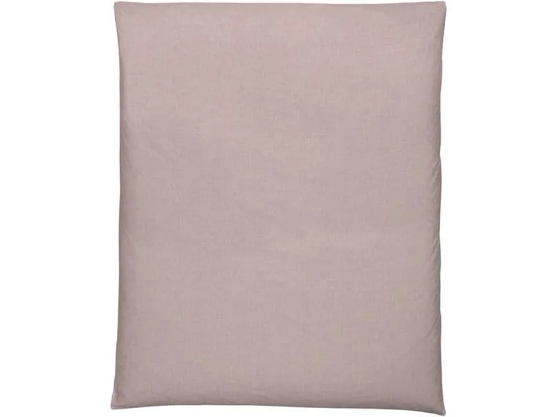 Home Fashion Duvetbezug Halbleinen uni mauve 160 x 210 cm