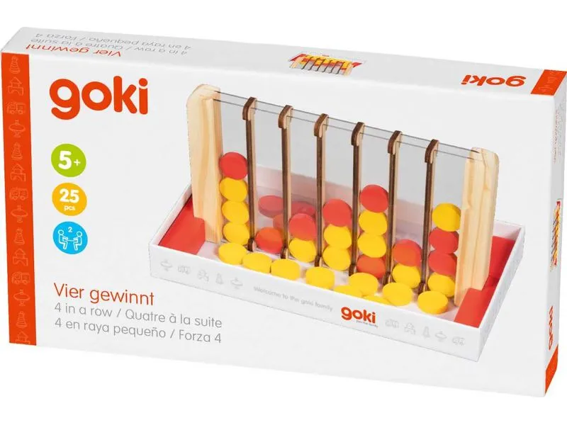 Goki Kinderspiel Vier gewinnt 22.3 x 12.5 cm, 45 Teile Goki Kinderspiel Vier gewinnt 22.3 x 12.5 cm, 45 Teile