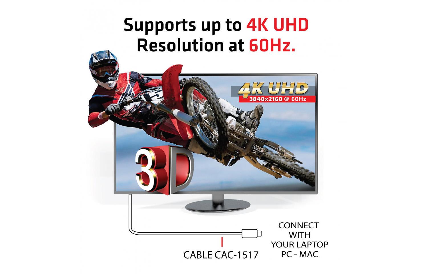 Club 3D Kabel USB Type-C - DisplayPort, 1.2 m