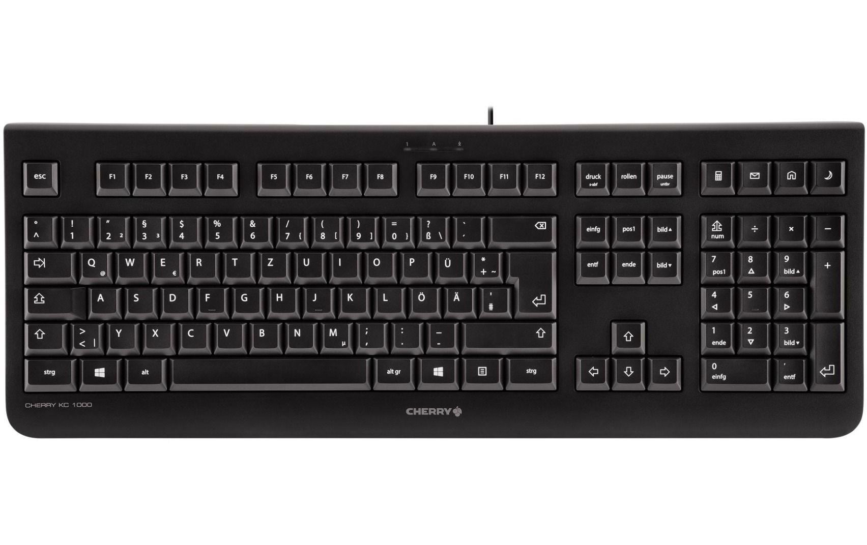 Cherry Tastatur KC 1000 Schwarz Cherry Tastatur KC 1000 Schwarz