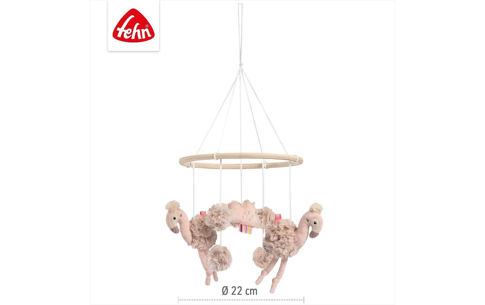 fehn Holz-Mobile Flamingo Rose