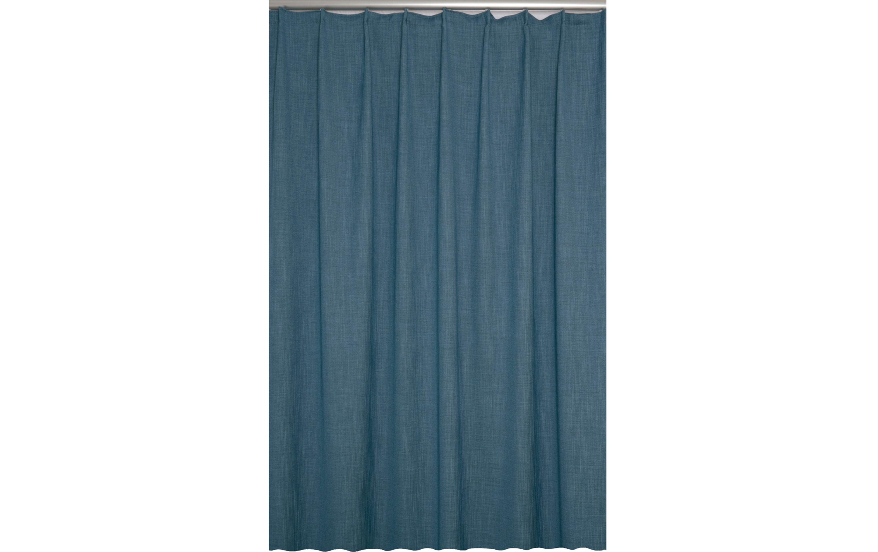 Hubatka Dekovorhang mit Faltenband Quirin 140 cm x 240 cm, Petrol