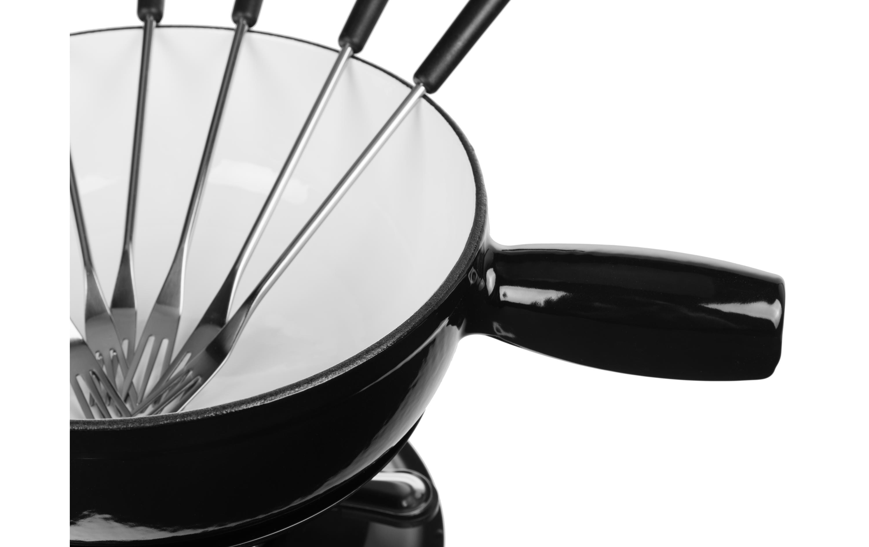 COCON Käsefondue-Set 10-teilig, Schwarz