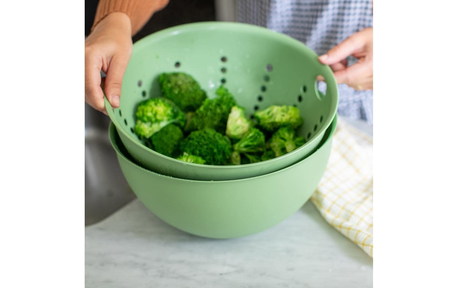 Koziol Abtropfsieb Palsby L Flower Blue