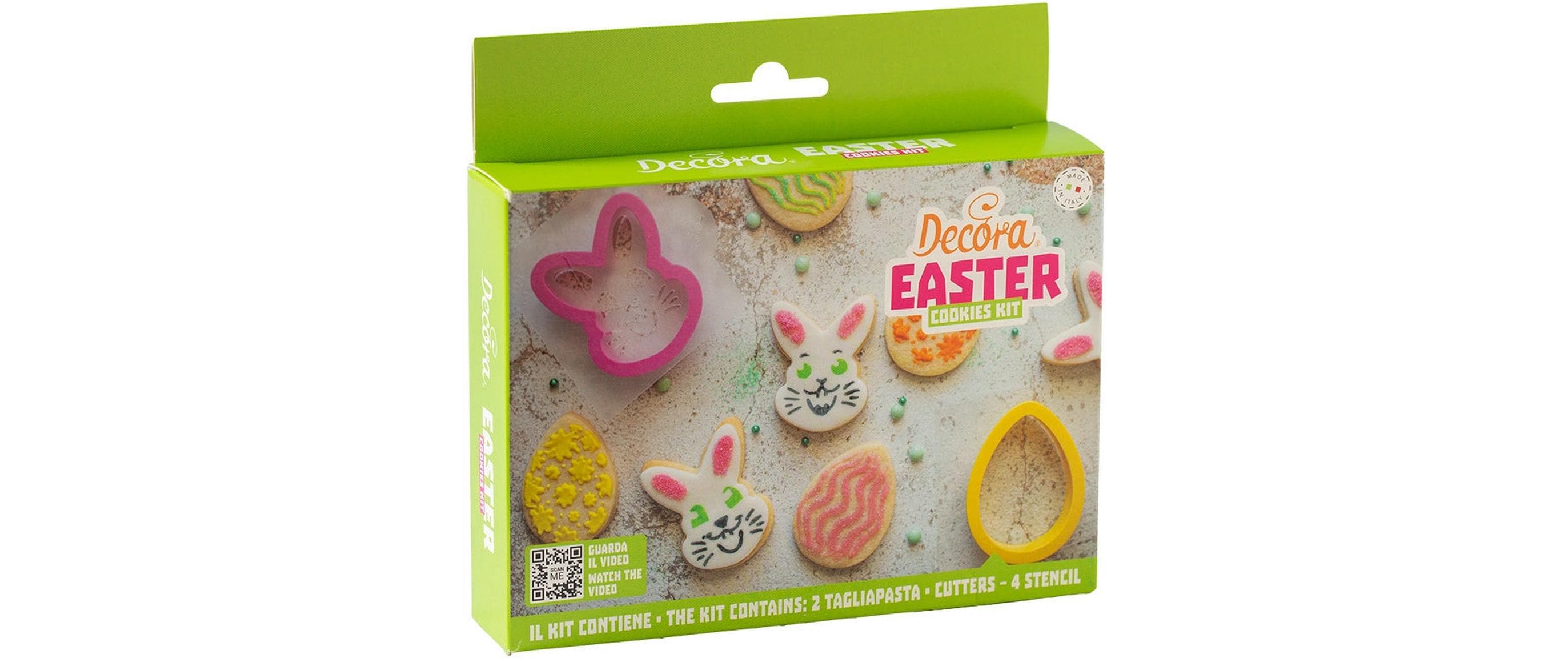 Decora Schablone Hase und Ei Set 4-teilig