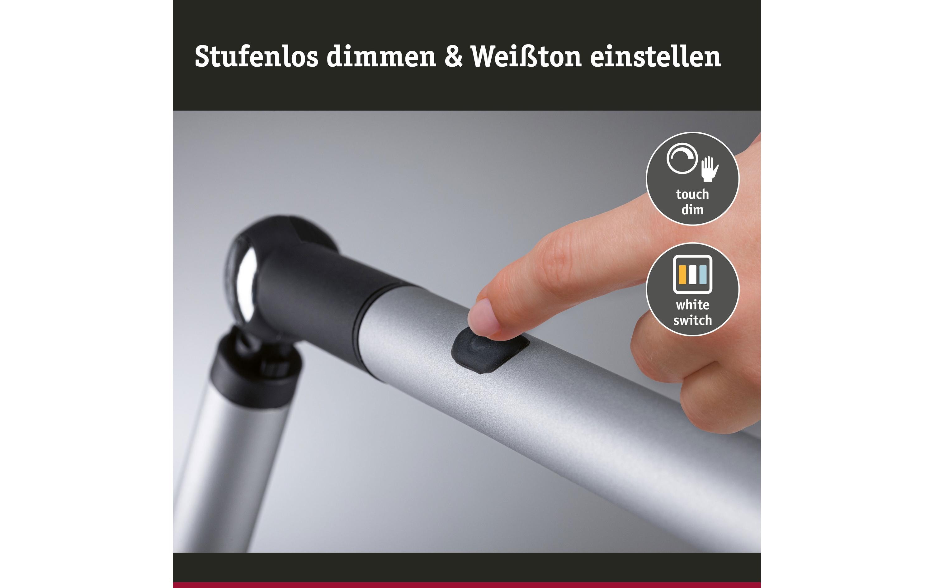 Paulmann Schreibtischleuchte LED 3-Step-Dim Silber