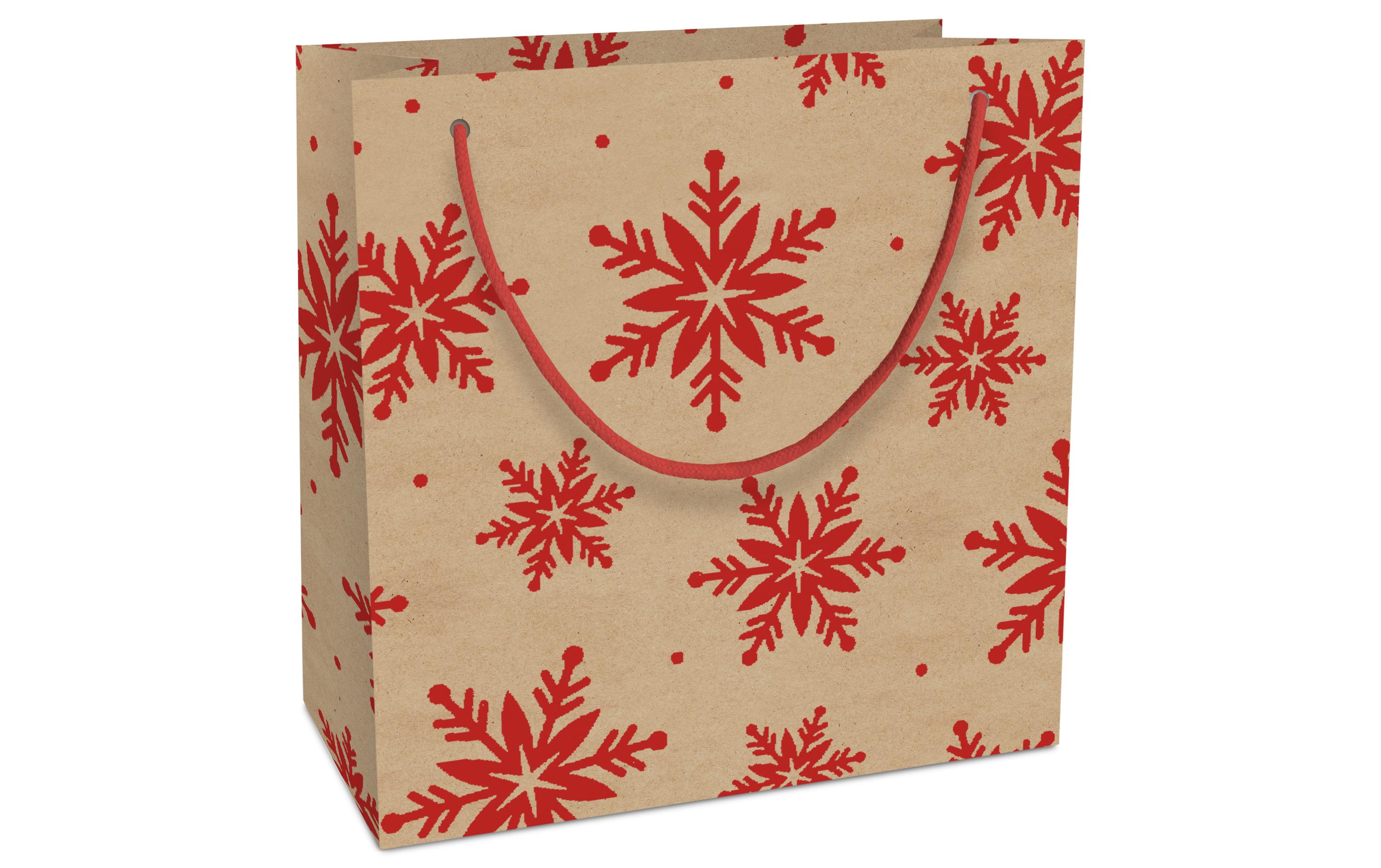 Braun + Company Geschenktasche Kristalle 20 x 21 x 8 cm, Rot