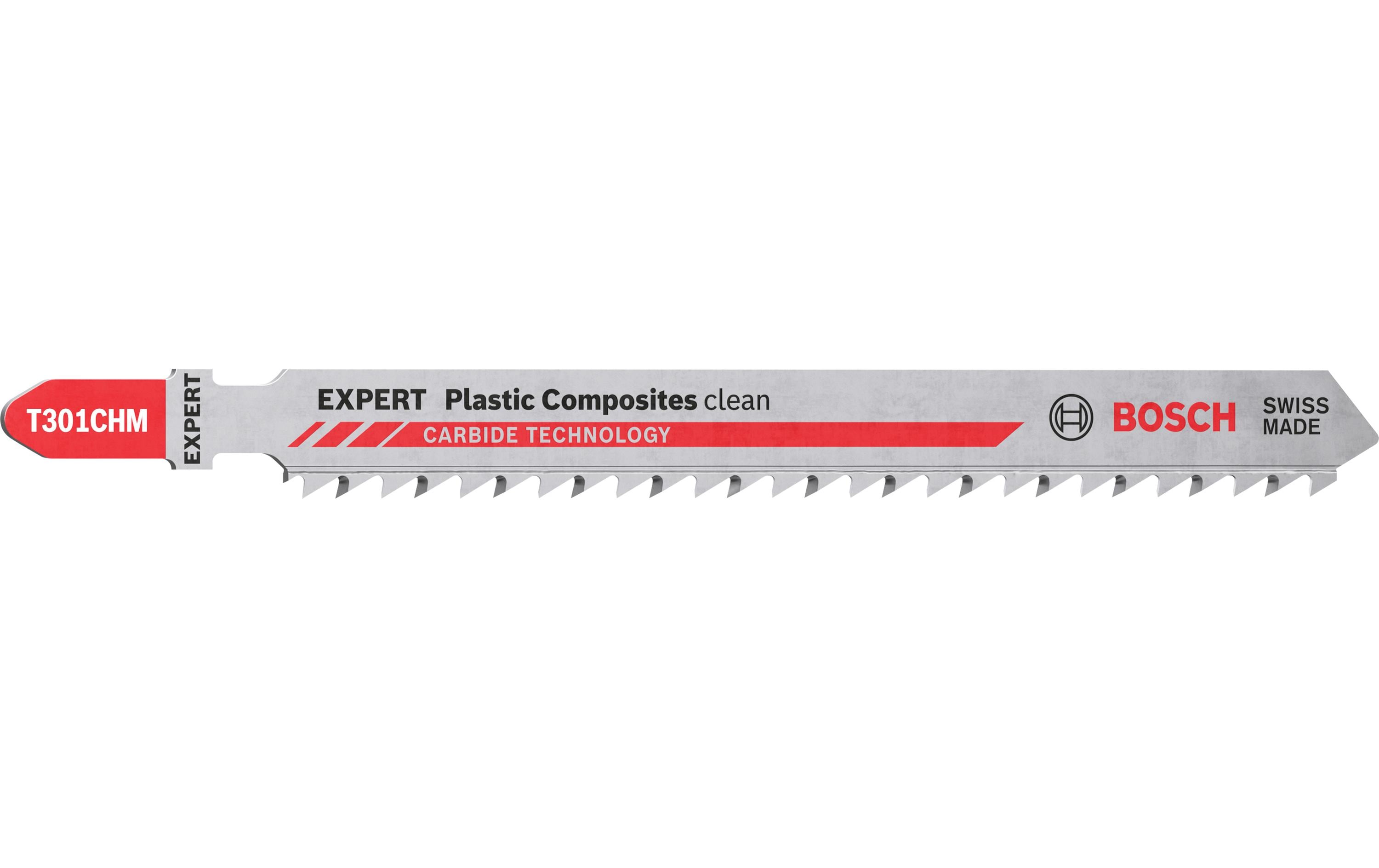 Bosch Professional Stichsägeblatt EXPERT Plastic Composites T 301 CHM, 3 Stk