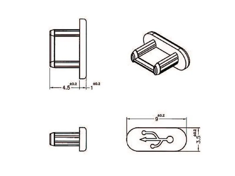 Delock Blindstecker/Staubschutz USB-MicroB 10 Stück Schwarz Delock Blindstecker/Staubschutz USB-MicroB 10 Stück Schwarz