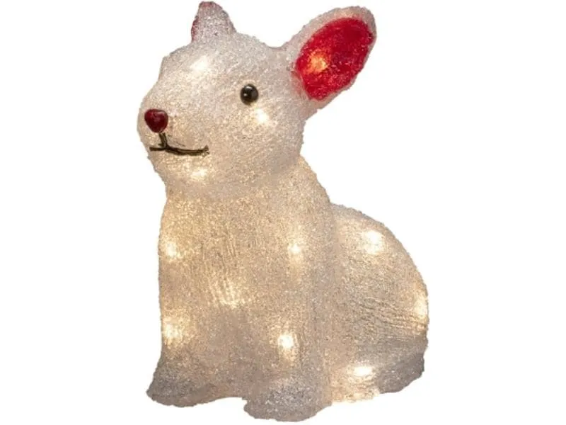 Konstsmide LED-Figur Acryl Kaninchen, 22 cm