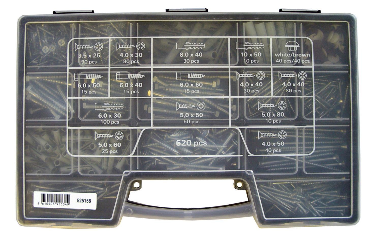 ferronorm Universalschrauben Schrauben-& Dübel 620 Stück