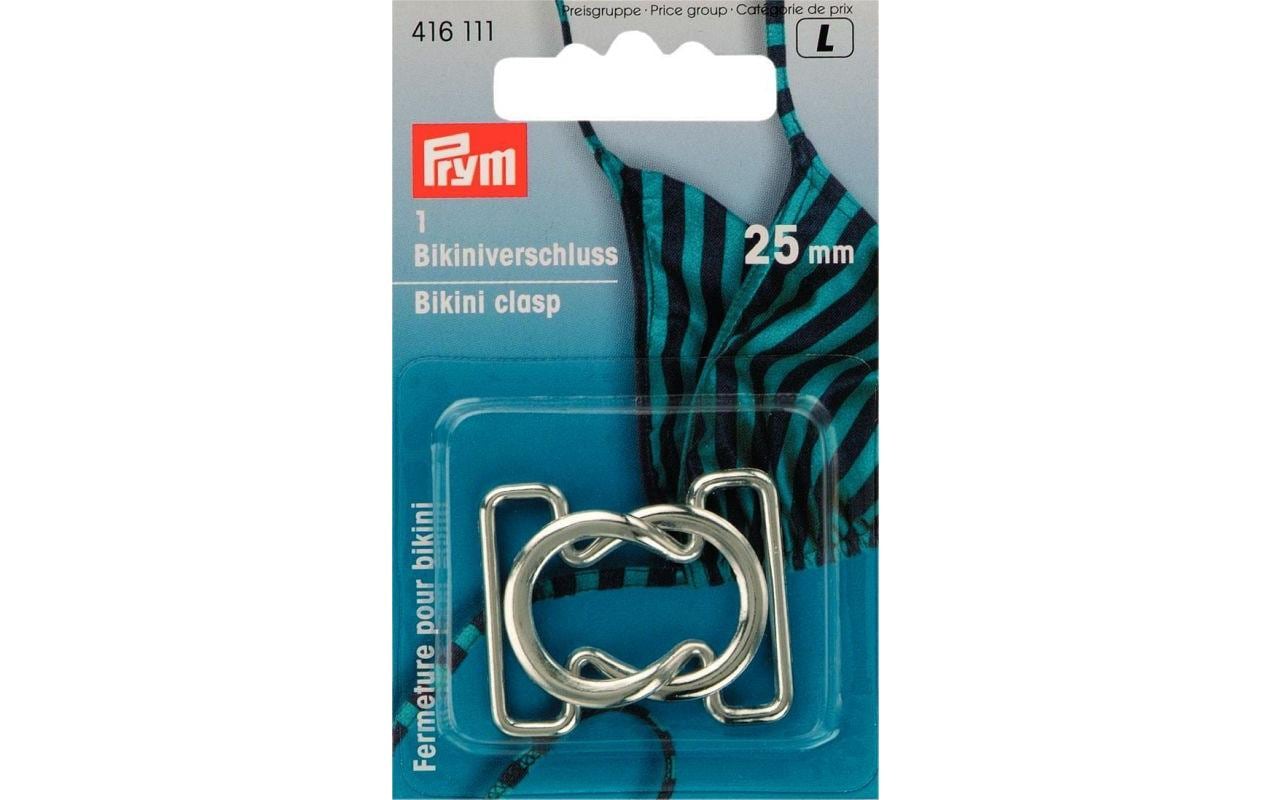 Prym Bikini/Gürtelverschluss Silber, 25 mm