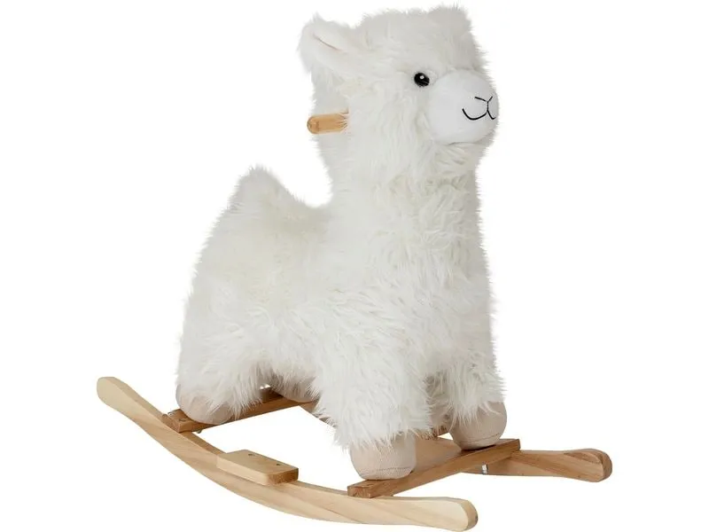Bloomingville Schaukeltier Kinto Lama Weiss