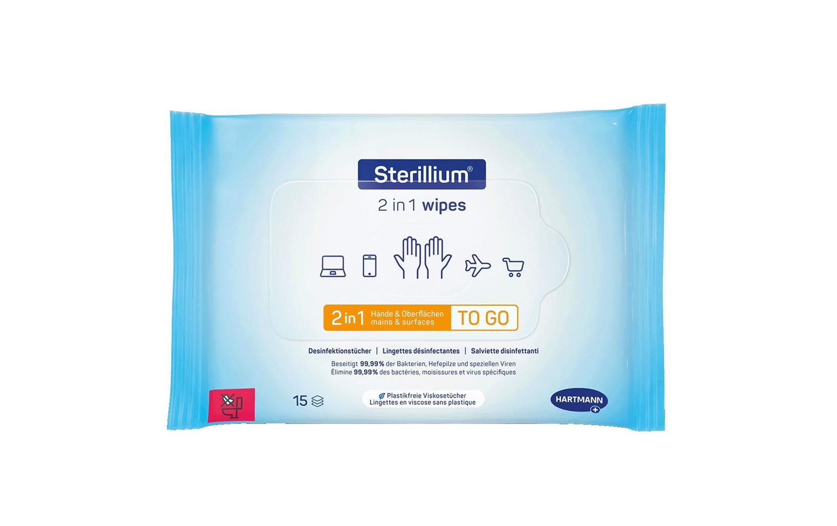 Sterillium Desinfektionstücher Sterillium 2 in 1 15 Stück Sterillium Desinfektionstücher Sterillium 2 in 1 15 Stück
