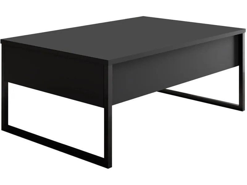 Woody Fashion Couchtisch Luxe 90 x 60 x 40 cm, Schwarz Woody Fashion Couchtisch Luxe 90 x 60 x 40 cm, Schwarz