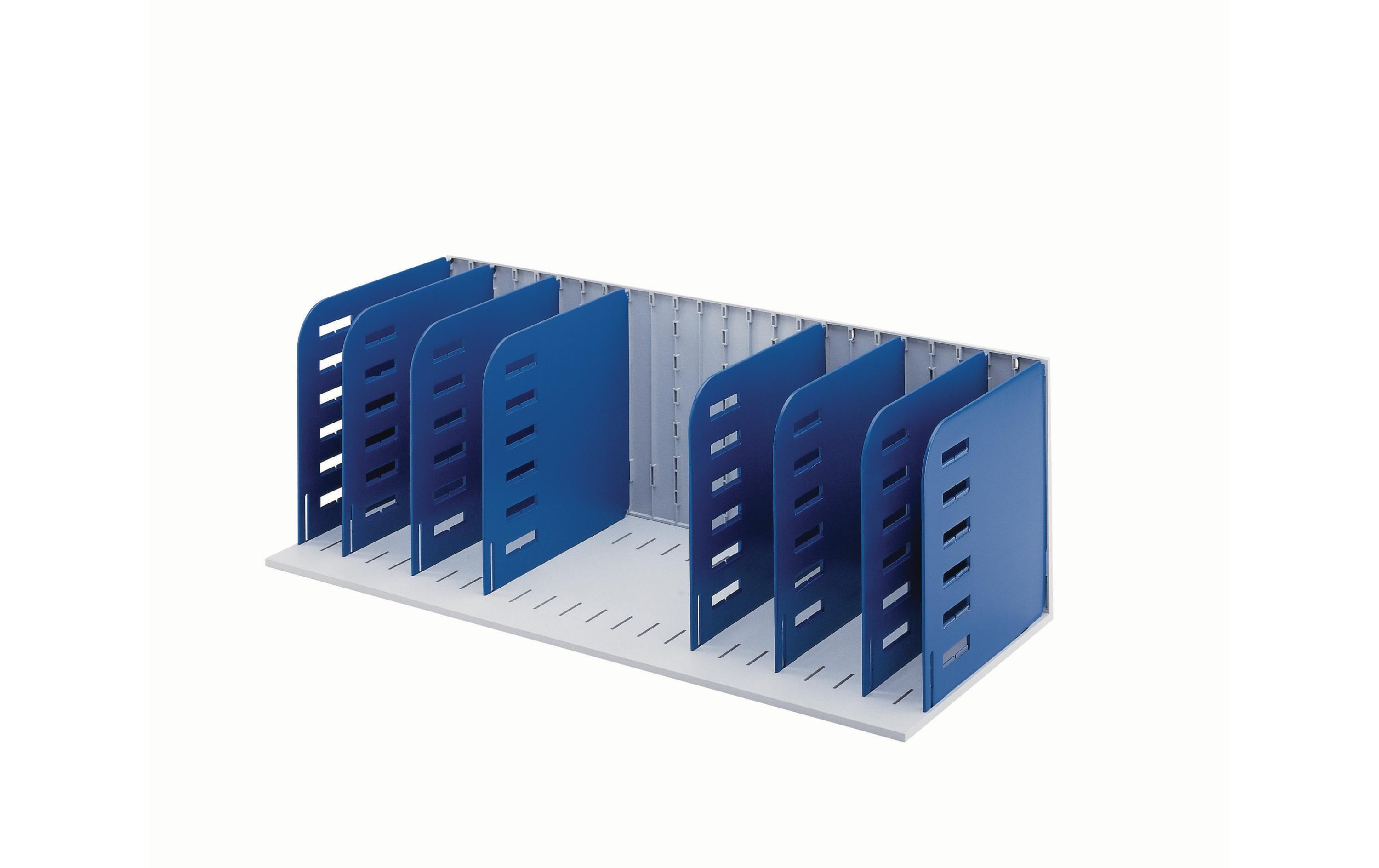 Styro Bücher-Trennwände styrorac 7 Abteile Styro Bücher-Trennwände styrorac 7 Abteile