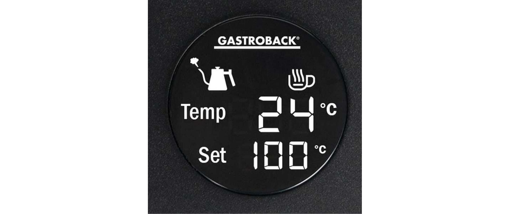 Gastroback Wasserkocher Pour Over Advanced 1 l, Schwarz